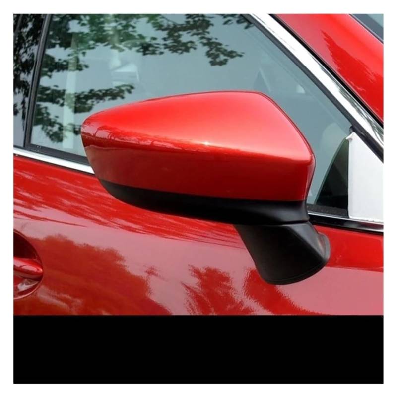 WEINUANXIN Rückspiegel Spiegelkappen Für Mazda 6 Für Atenza GJ 2014-2017 Auto Rückspiegel Shell Links Rechts Seite Tür Abdeckung Gehäuse 1 Stücke (Farbe : rot, Size : Right) von WEINUANXIN