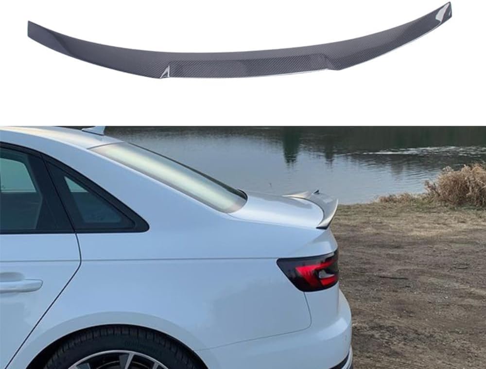 Auto Heckspoiler Spoiler für Audi A4 S4 B9 2017-2022, ABS Material Heckkofferraumlippe Heckspoilerflügel Kofferraum Spoiler Rear Trunk Wing Auto Heckspoiler Spoiler für Audi A4 S4 B9 2017-2022, ABS Material Heckkofferraumlippe Heckspoilerflügel Kofferraum Spoiler Rear Trunk Wing von WEIQQI