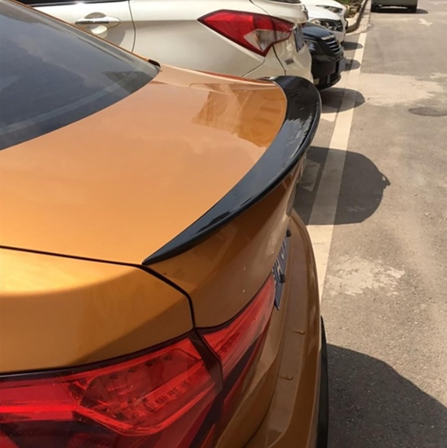 Auto Heckspoiler Spoiler für BMW 1er F52 2016-2023, ABS Material Heckkofferraumlippe Heckspoilerflügel Kofferraum Spoiler Rear Trunk Wing Auto Heckspoiler Spoiler für BMW 1er F52 2016-2023, ABS Material Heckkofferraumlippe Heckspoilerflügel Kofferraum Spoiler Rear Trunk Wing von WEIQQI