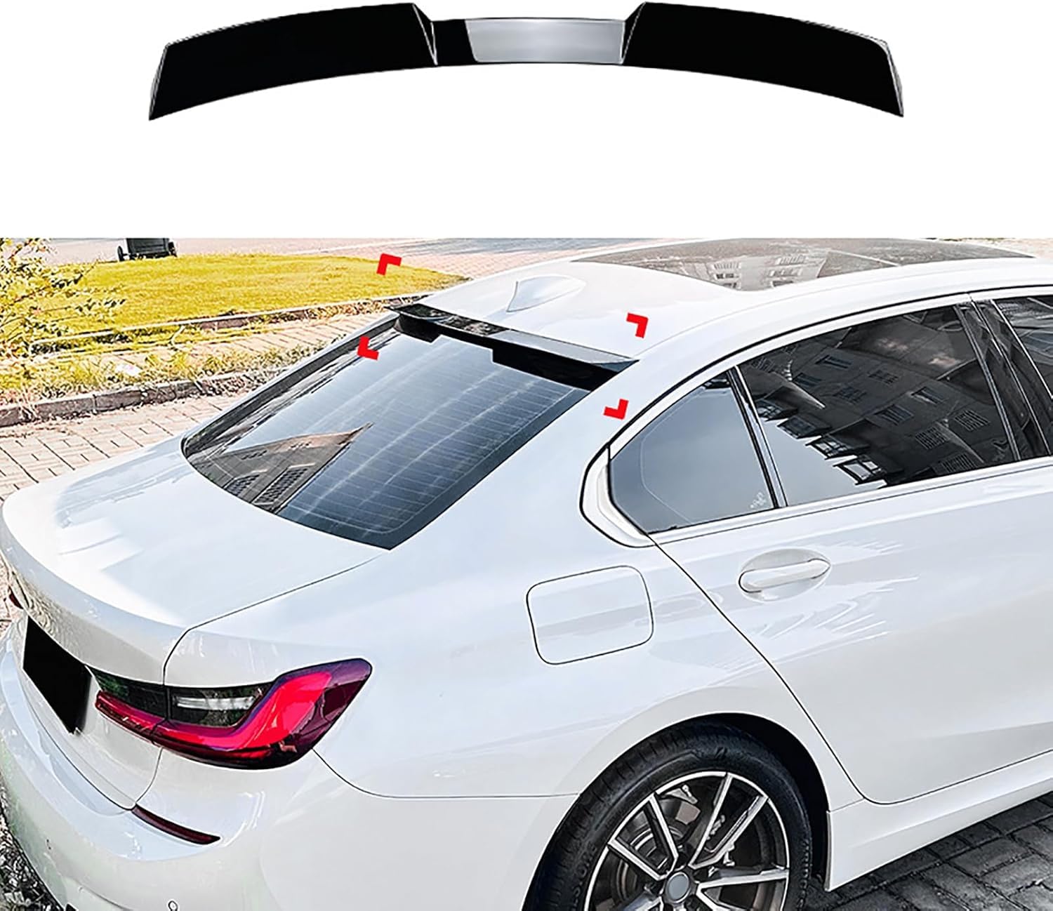 Auto Heckspoiler Spoiler für BMW 3 Series G20 320i 325i 330i 2019+, ABS Material Heckkofferraumlippe Heckspoilerflügel Kofferraum Spoiler Rear Trunk Wing Auto Heckspoiler Spoiler für BMW 3 Series G20 320i 325i 330i 2019+, ABS Material Heckkofferraumlippe Heckspoilerflügel Kofferraum Spoiler Rear Trunk Wing von WEIQQI