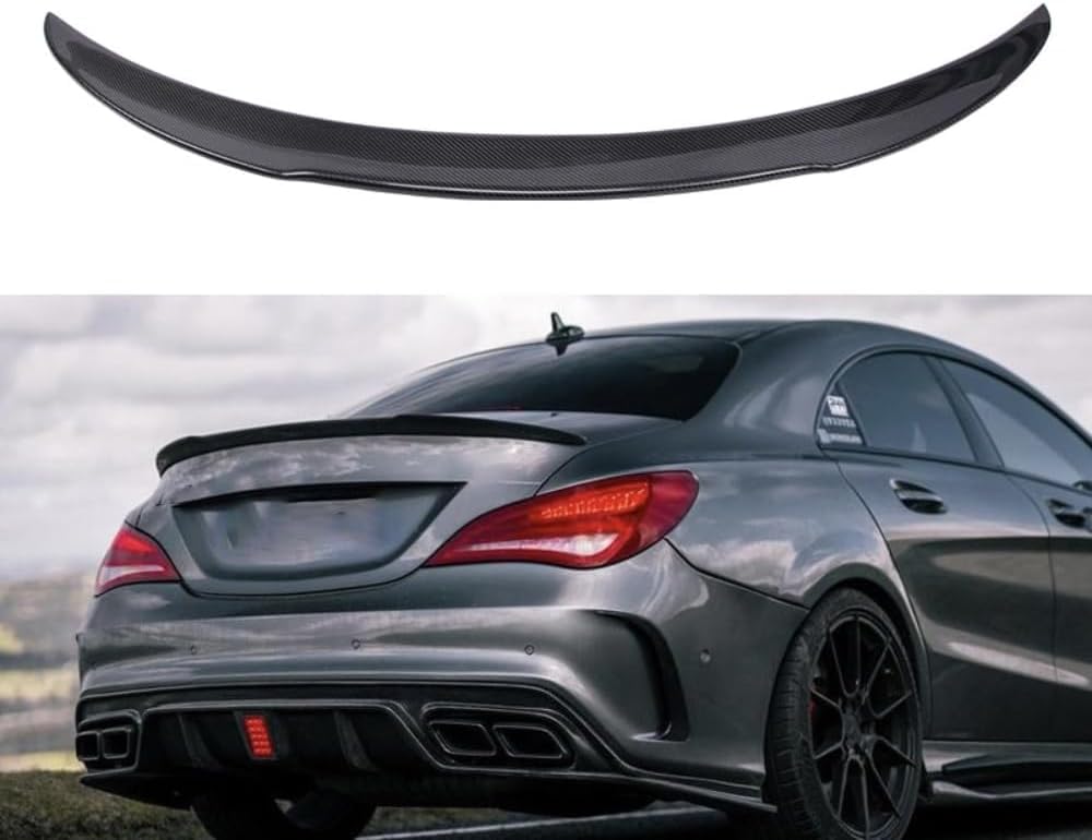 Auto Heckspoiler Spoiler für Benz CLA W117 2014-2020, ABS Material Heckkofferraumlippe Heckspoilerflügel Kofferraum Spoiler Rear Trunk Wing Auto Heckspoiler Spoiler für Benz CLA W117 2014-2020, ABS Material Heckkofferraumlippe Heckspoilerflügel Kofferraum Spoiler Rear Trunk Wing von WEIQQI