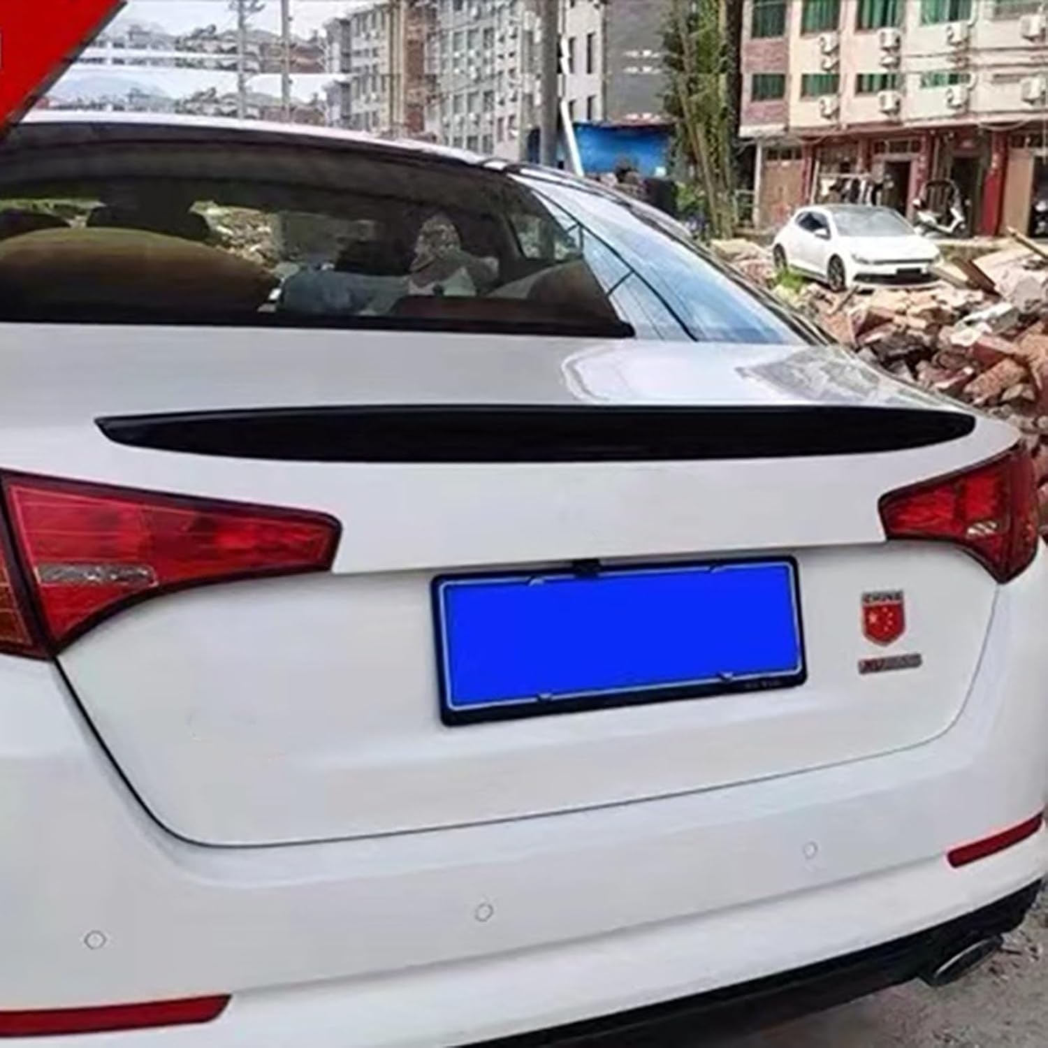 Auto Heckspoiler Spoiler für KIA K5 2011-2013, ABS Material Heckkofferraumlippe Heckspoilerflügel Kofferraum Spoiler Rear Trunk Wing Auto Heckspoiler Spoiler für KIA K5 2011-2013, ABS Material Heckkofferraumlippe Heckspoilerflügel Kofferraum Spoiler Rear Trunk Wing von WEIQQI