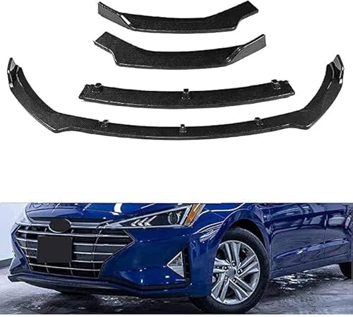 Auto Frontspoiler für Hyundai Elantra 2019 2020, Frontstoßstangen Lippenkörper Autoteile Autoantikollisionsschutz Body Styling Teile Zubehör von WEISLA