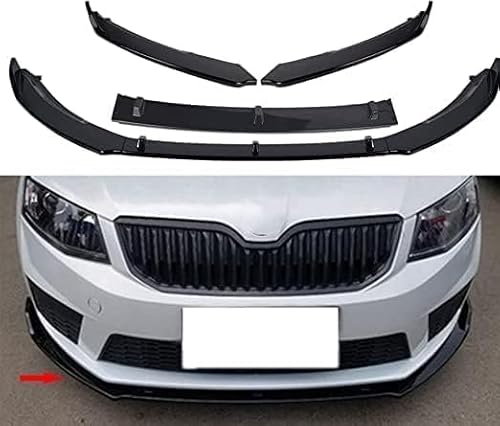 Auto Frontspoiler für Skoda Octavia 2015-2019, Frontstoßstangen Lippenkörper Autoteile Autoantikollisionsschutz Body Styling Teile Zubehör von WEISLA