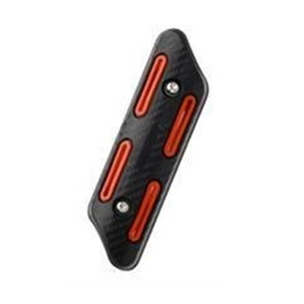 Motorrad Hitzeschild Auspuffabdeckung Schutz, Universal Motorrad Auspuff Hitzeschild Auspuff Hitzeschild Abdeckung Schalldämpfer Schutz Schutz Zubehör(Colorred) von WEITINGKKK