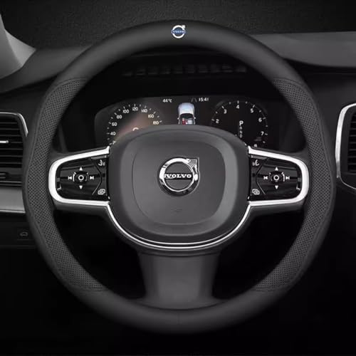 Lenkradbezug für Volvo XC60 XC 60, Mode Anti Rutschfester Lenkradhülle Atmungsaktives Haltbarkeit Sicherheit weich bequem Lenkradschone,C von WEITOL