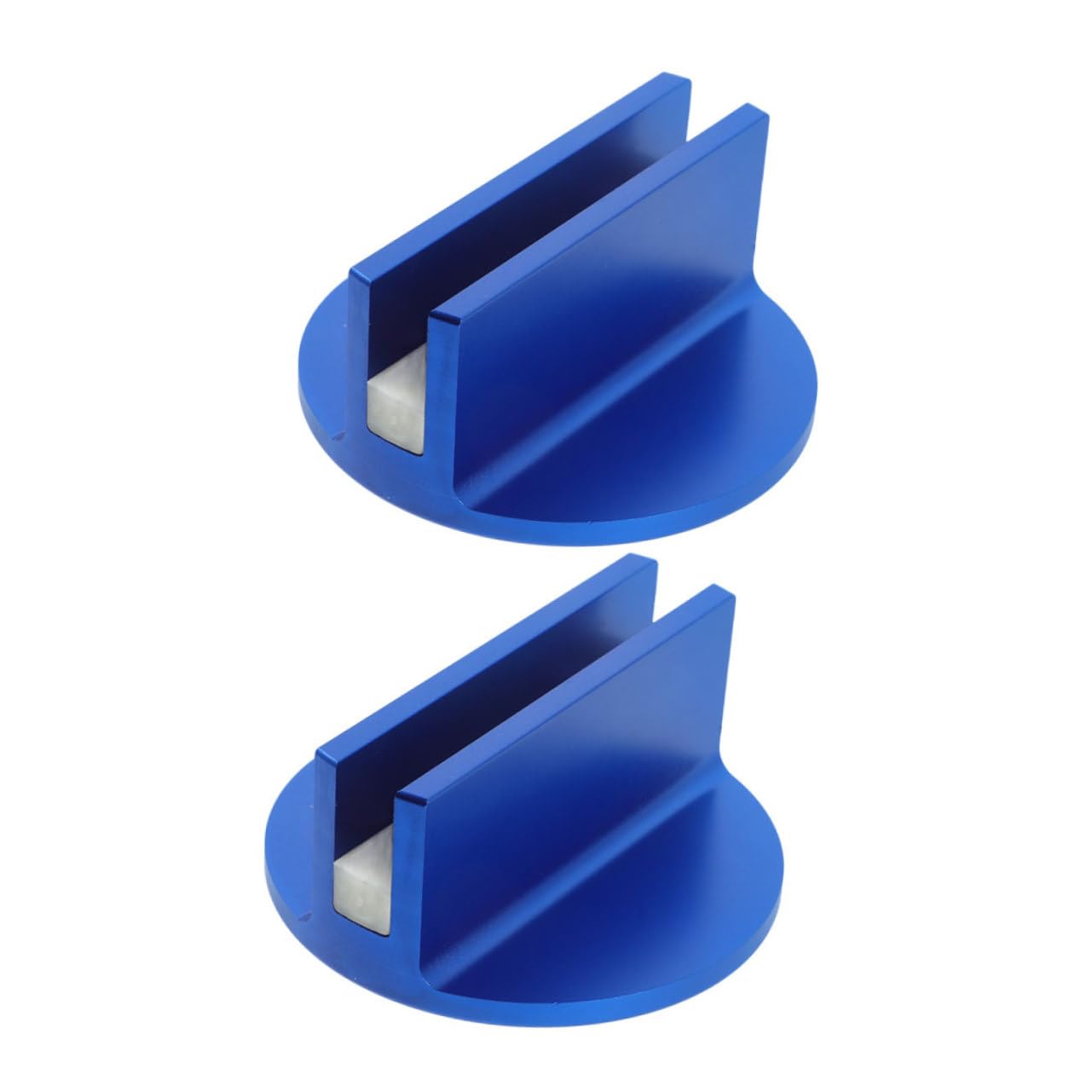 WEKADRIN 2st Autoteile Adapter Auto Zubehör Wagenheber Gummiblock Jack-gummipads Bodenheberauflage Stützfuß Magnetisches Jack-pad Quadratisches Klinkenpad Buchsenblock Blue Aluminium von WEKADRIN