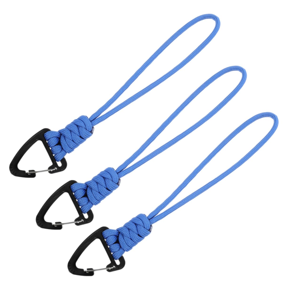 WEKADRIN 3st Auto Schlüsselanhänger Haken Kabel Kletterkarabiner Kette Korb Vielseitiges Lanyard Mit Karabiner Schlüsselbänder Einziehbarer Schlüsselanhänger Ringe Blue Aluminiumlegierung von WEKADRIN