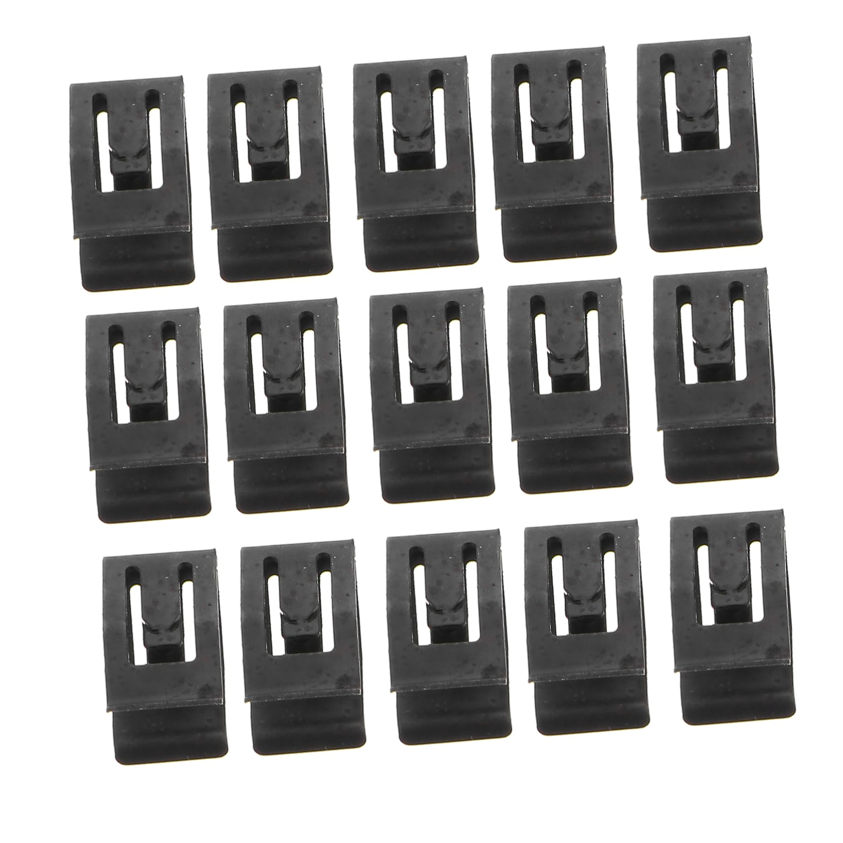 WEKADRIN 50 Stück Schnalle Schrankscharnierclips Diffusor Auto Rückspiegel Bindestrich Stangenclip Für Heckklappengriff Kabel Panel-Clips Befestigungsnietclips Draht-Clip Tür Black Stahl von WEKADRIN