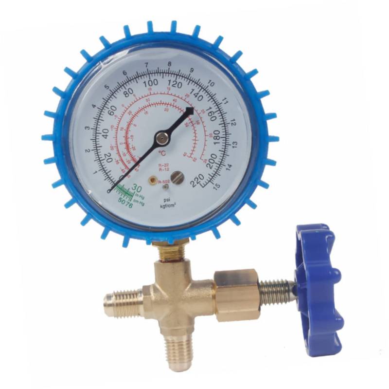 WEKADRIN Kältemittel Manometer Set Für Klimaanlagen Kältetechnik Messgerät Mit Schlauch Verschiedenen Farben Präzise Druckmessung Für Auto Klimaanlagen Kältemittelanzeige von WEKADRIN