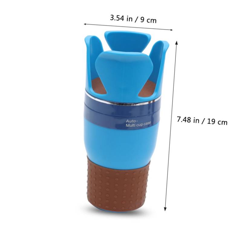 WEKADRIN Multifunktionales Becheretui Faltbare Wasserflasche Untersetzer Für Autobecher Träger Becherhalter Fürs Auto Expander Auto Kühler Tasse Kaffeetassenhalter Auto-getränkehalter Blue von WEKADRIN