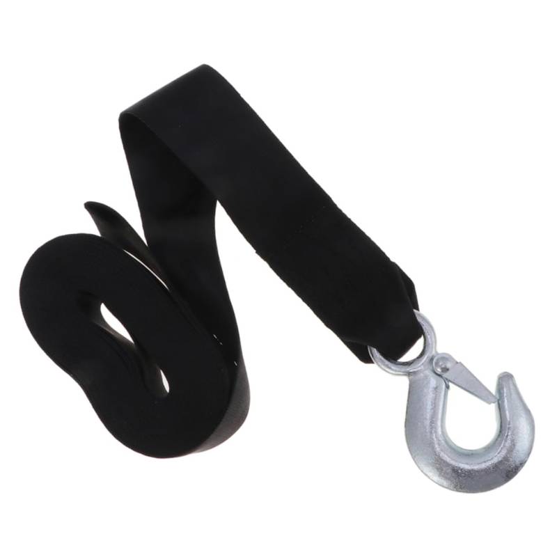 WEKADRIN Windengurt manuelle Winde Suspension Anhängerkupplung Achse Docking Plane Boot Seil der Anhängerwinde Marine-Windenseil Marine-Windenriemen Riemen der Anhängerwinde Polyester Black von WEKADRIN