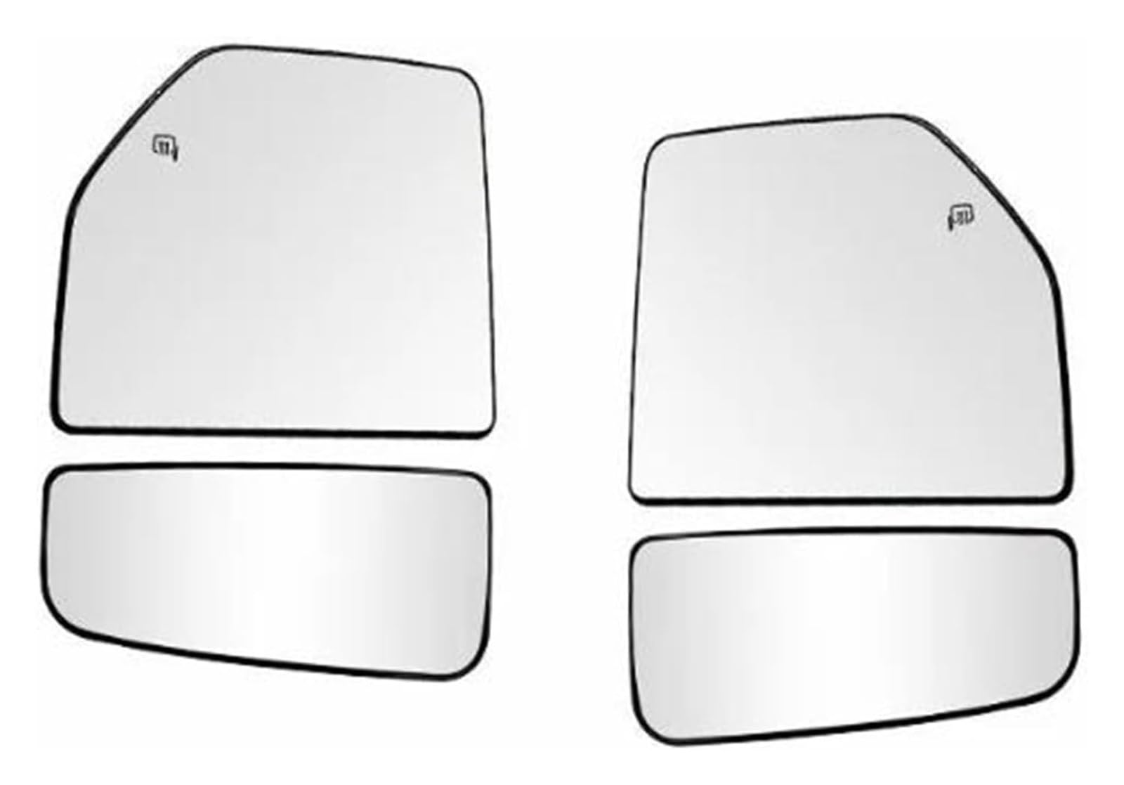 Ersatzspiegel Für F150 2015-2020 F250 F350 F450 F550 2017-2022 Außenspiegelglas Rückspiegelglas Auto Links Rechts Seite Beheizte Flügel(Big Small a set) von WEKPOPMEVL