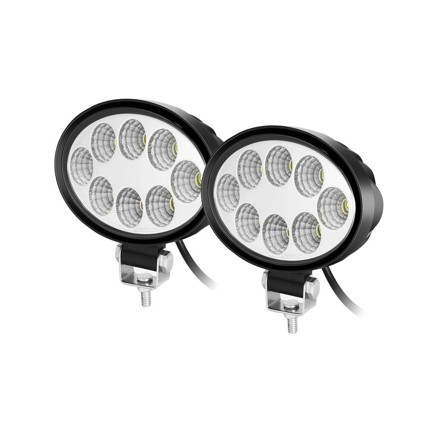 WELLIT 2x 24w Oval Led Arbeitsscheinwerfer Scheinwerfer 12v 24v Offroad Arbeitslampe Led Arbeitslicht IP68 Traktor Auto SUV Moto von WELLIT