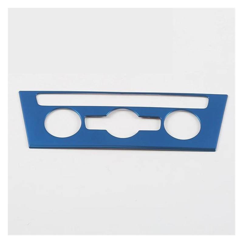 Auto Innenstyling Für Pas&sat B8 - Zubehör Edelstahl Auto Air Central Control Panel Dekoration Abdeckung Trim(Blau) von WELSAA