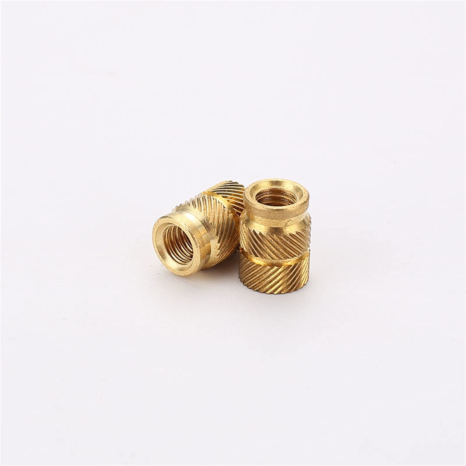 Brass Nuts Knurled Nuts,Embedment Nuts, Hot Melt Nut Brass Hot Melt Insert Nuts Heating Molding Copper Thread Inserts Nut SL-type Double Twill Knurled Injection Brass Nut M3 200Pcs (Size : M3 X D4.6 X von WENFEN