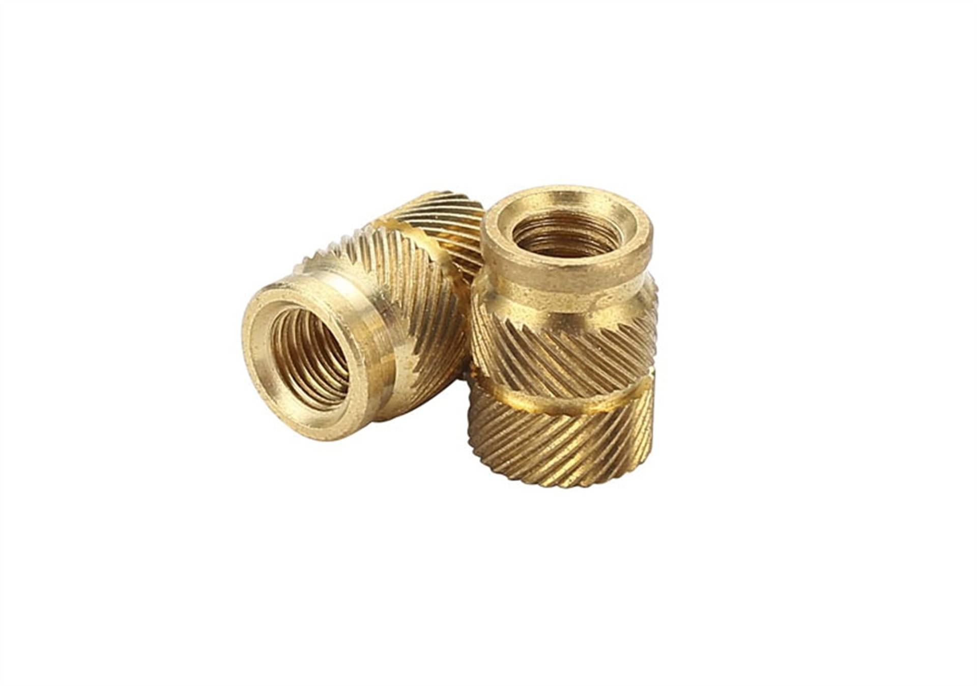 Brass Nuts Knurled Nuts,Embedment Nuts, Hot Melt Nut Female Thread Knurled Threaded Embedment Hot Melt Insert Brass Nuts Assortment Kit For 3D Printing Injection Molding (Color : Kit1)(Kit1) von WENFEN