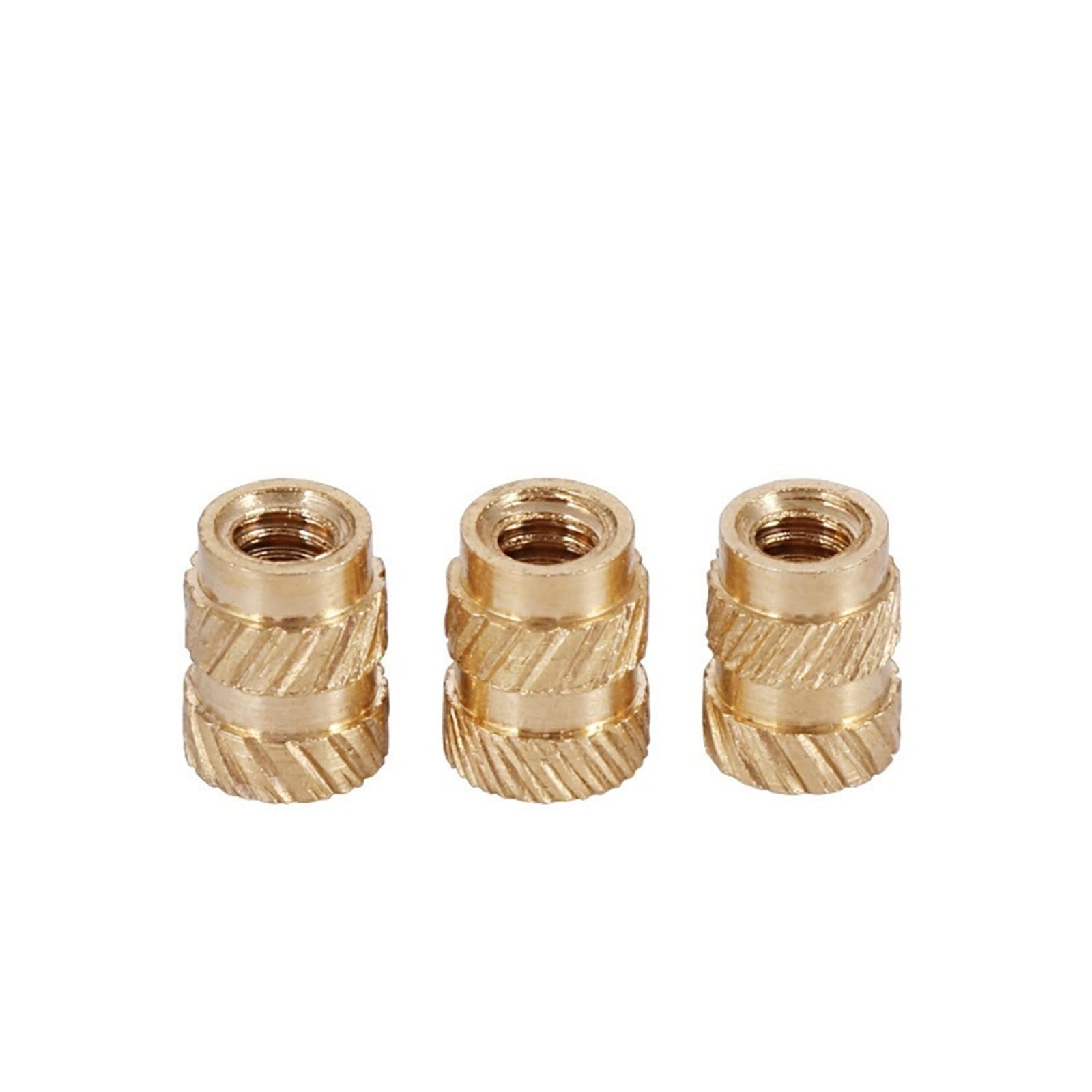 Brass Nuts Knurled Nuts,Embedment Nuts,Brass Knurled Nuts M1.4 M1.6 Thread Knurled Brass Threaded Heat Set Heat Resistant Insert Embedment Nut For Phone (Size : M1.6x3x2.5 (100pcs))(M1.4x2.5x2.3(100pc von WENFEN