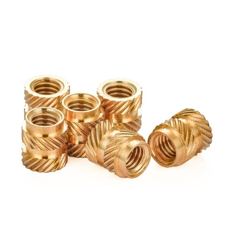 Brass Nuts Knurled Nuts,Embedment Nuts,Brass Knurled Nuts M4 Brass Hot Melt Insert Nut Female Thread Brass Knurled Inserts Nuts Embed Parts Pressed Fit Into Holes For 3D Printing 50pcs (Size : M4x8x7 von WENFEN