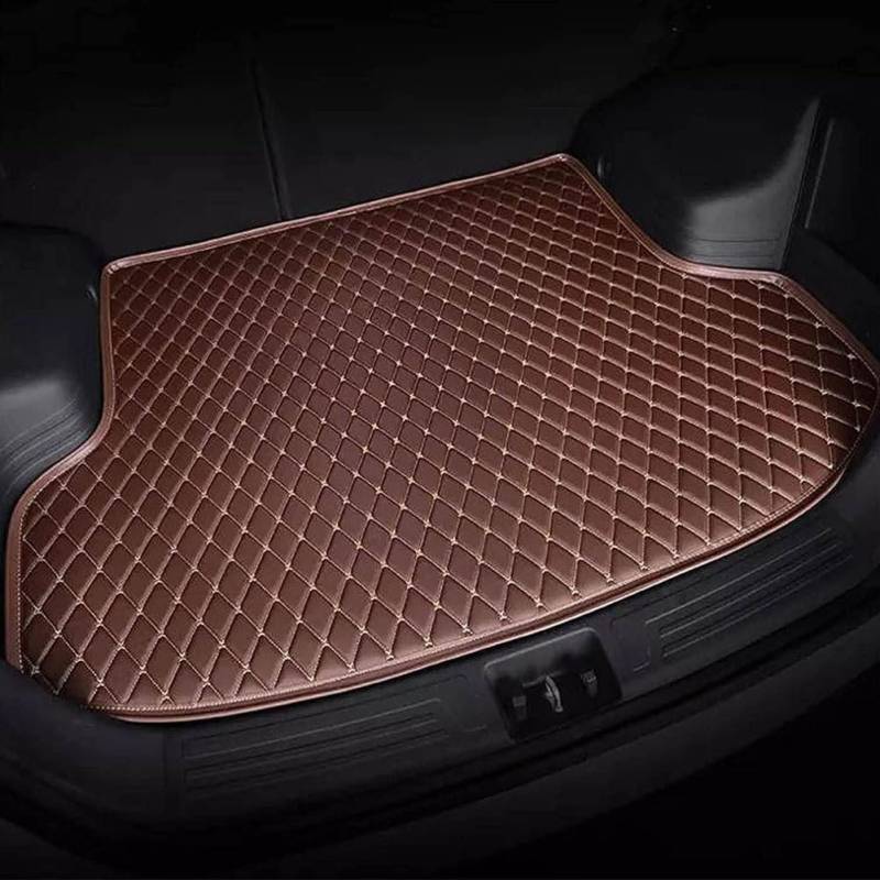 Auto Leder Kofferraummatten für Modus/Grand Modus Hatchback (F,JP) 2004-2012, Auto Kofferraumwanne Innenmatte Zubehör Auto Kofferraum Wasserdicht & Kratzfest,Brown von WENGONG