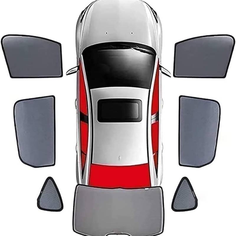 Auto-Sonnenschutz für A-lfa R-omeo Tonale 2022 2023, Car Window Sun Shade Window Breathable Sun Visor Privacy Protection Covers Car Accessories,7pcs-wholecar von WENYINGLIHAI