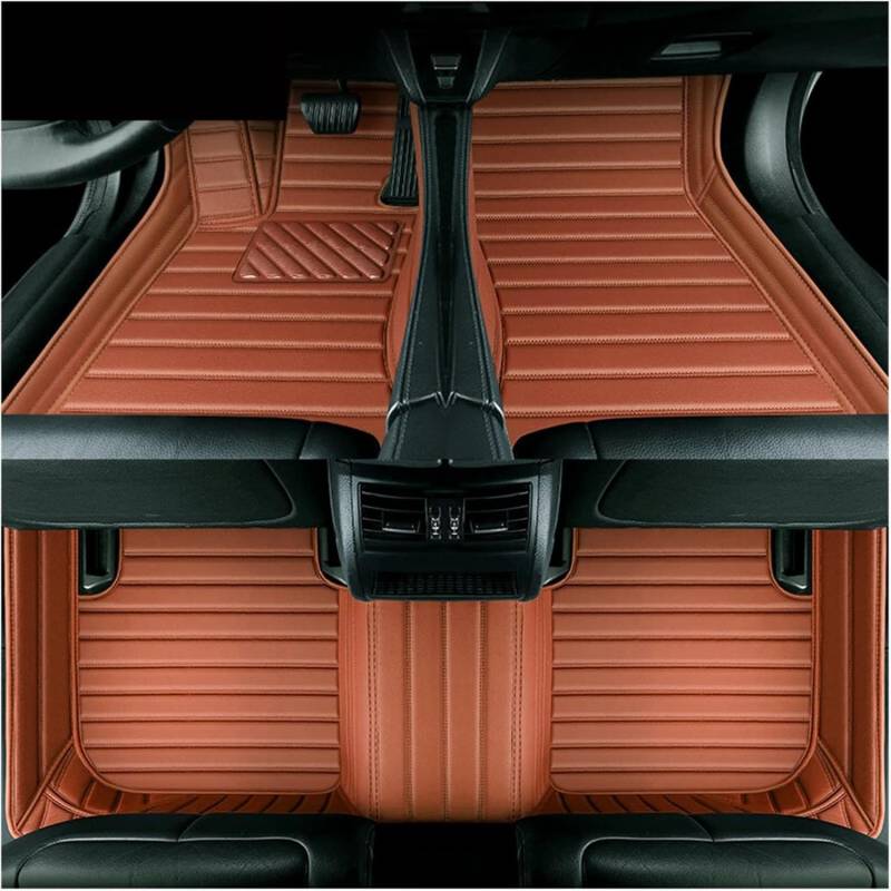 Personalisierung Anpassen Autofussmatten für Renault Captur 2013-2019(RHD), wasserdichte Fussmatten Auto Aus Leder Allwetter Fussmatten Set Zubehör,D/Brown von WENYINGLIHAI