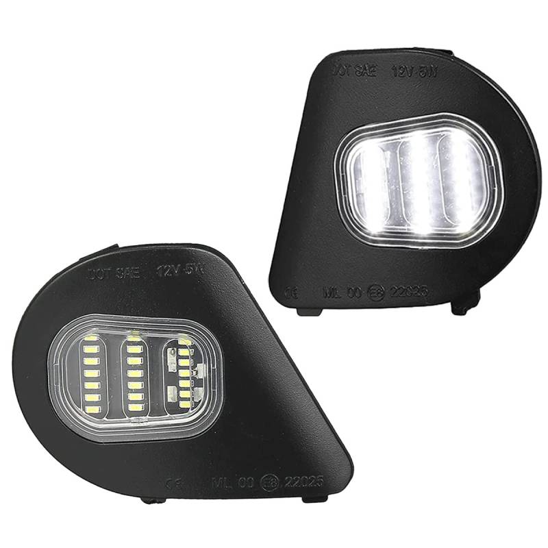 LED-Seitenmarkierungsleuchte für Seitenspiegel, 12 V, geeignet für Dodge Ram 1500, 2500, 3500, 4500, 5500, weißes Licht von WEPARTICULAR