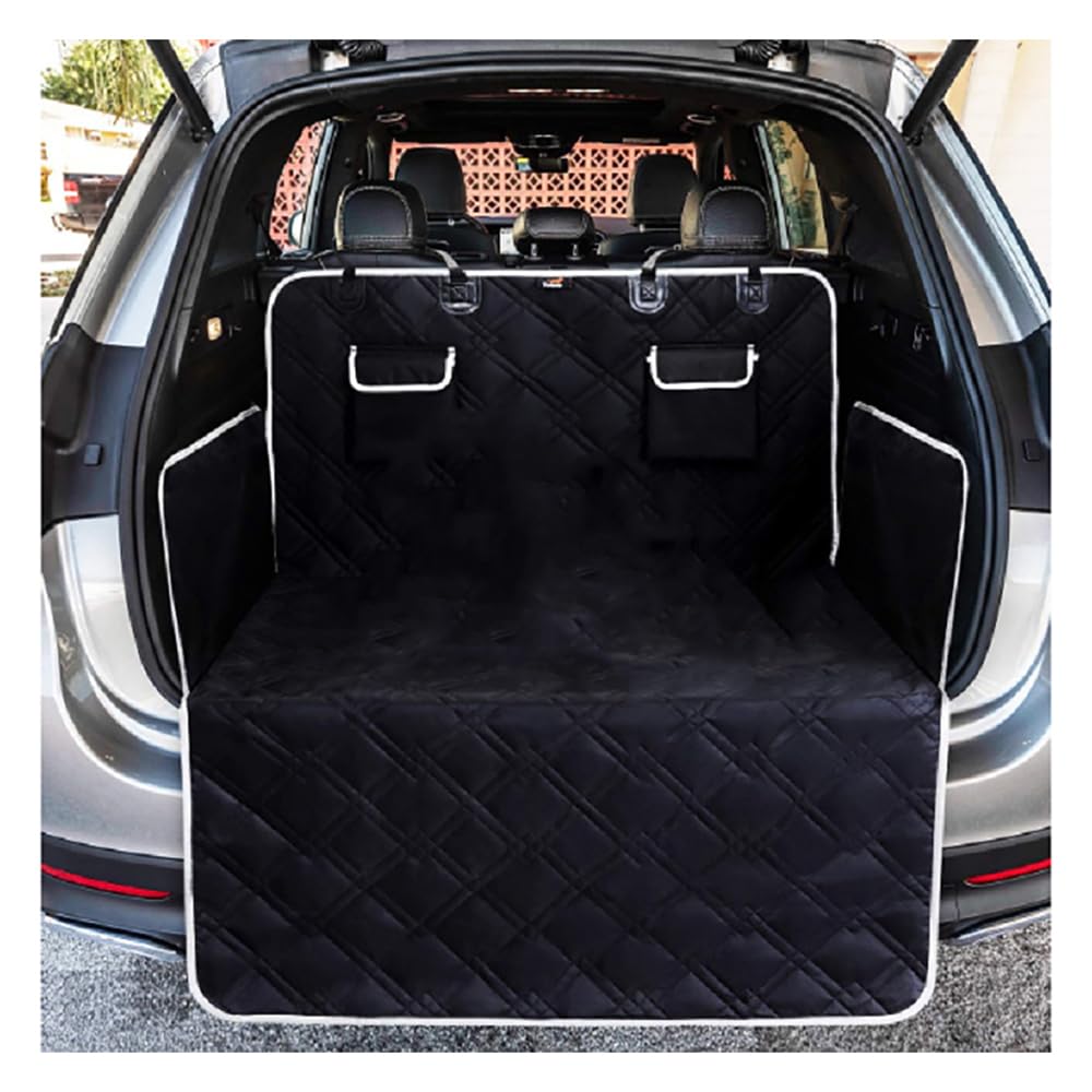 WEQTYSAB Hund Auto Kofferraumschutz, für Audi Q7 2015+ Wasserdicht rutschfest und sehr Pflegeleicht Kofferraumschutzmatte mit Seitenschutz von WEQTYSAB