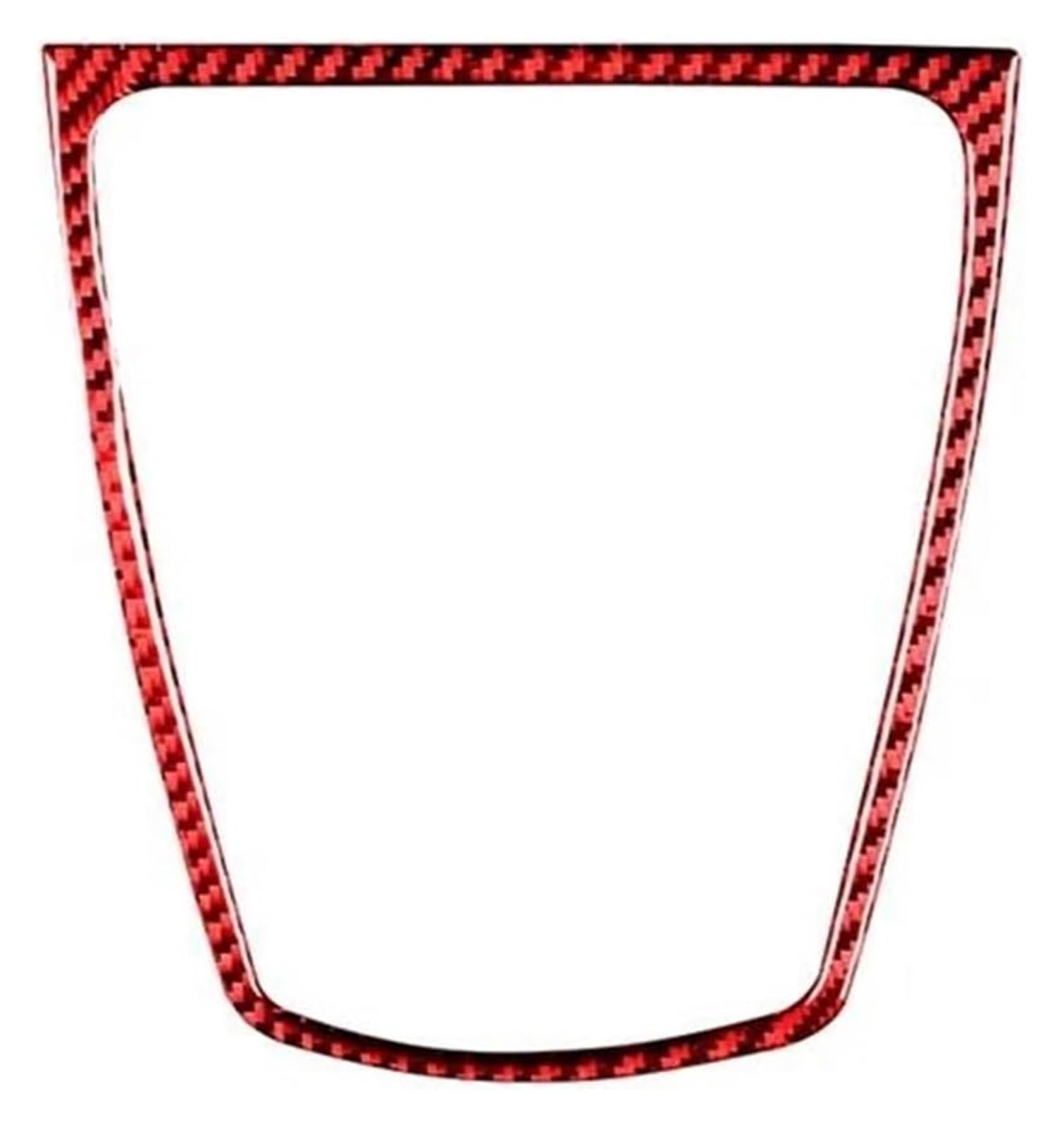 Auto-Styling-Innenraum Für 5er F10 F18 2011-2017 GT5 F07 2010-2016 Auto Armaturenbrett Mitte Horn Verkleidung Abdeckung Rahmen Aufkleber(Red Carbon Fiber) von WERKFNKBNH