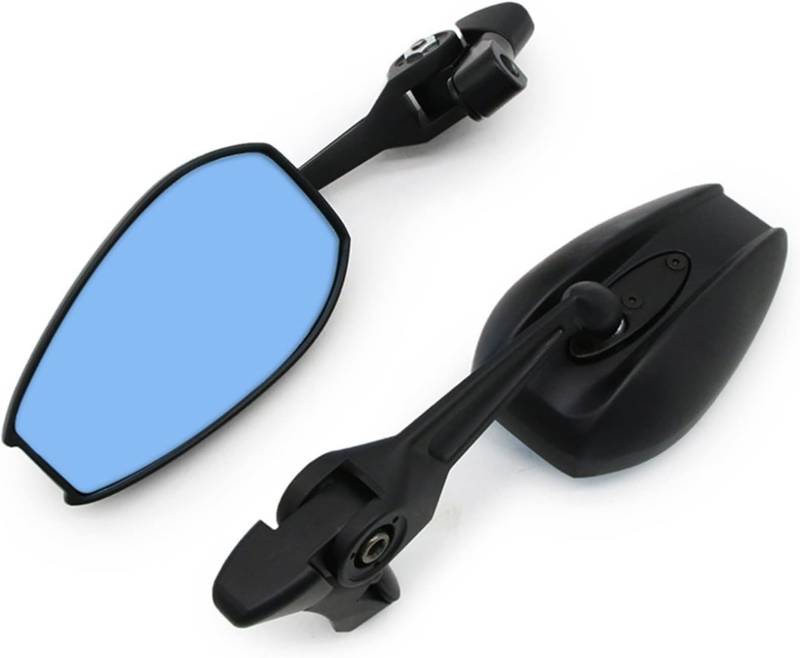 Dekorativer Spiegel Motorräder Für Y&amaha Für S&uzuki Roller Motorrad Rückspiegel 2022 Motorrad Rückspiegel Blau Anti-Glare Spiegel von WERKFNKBNH