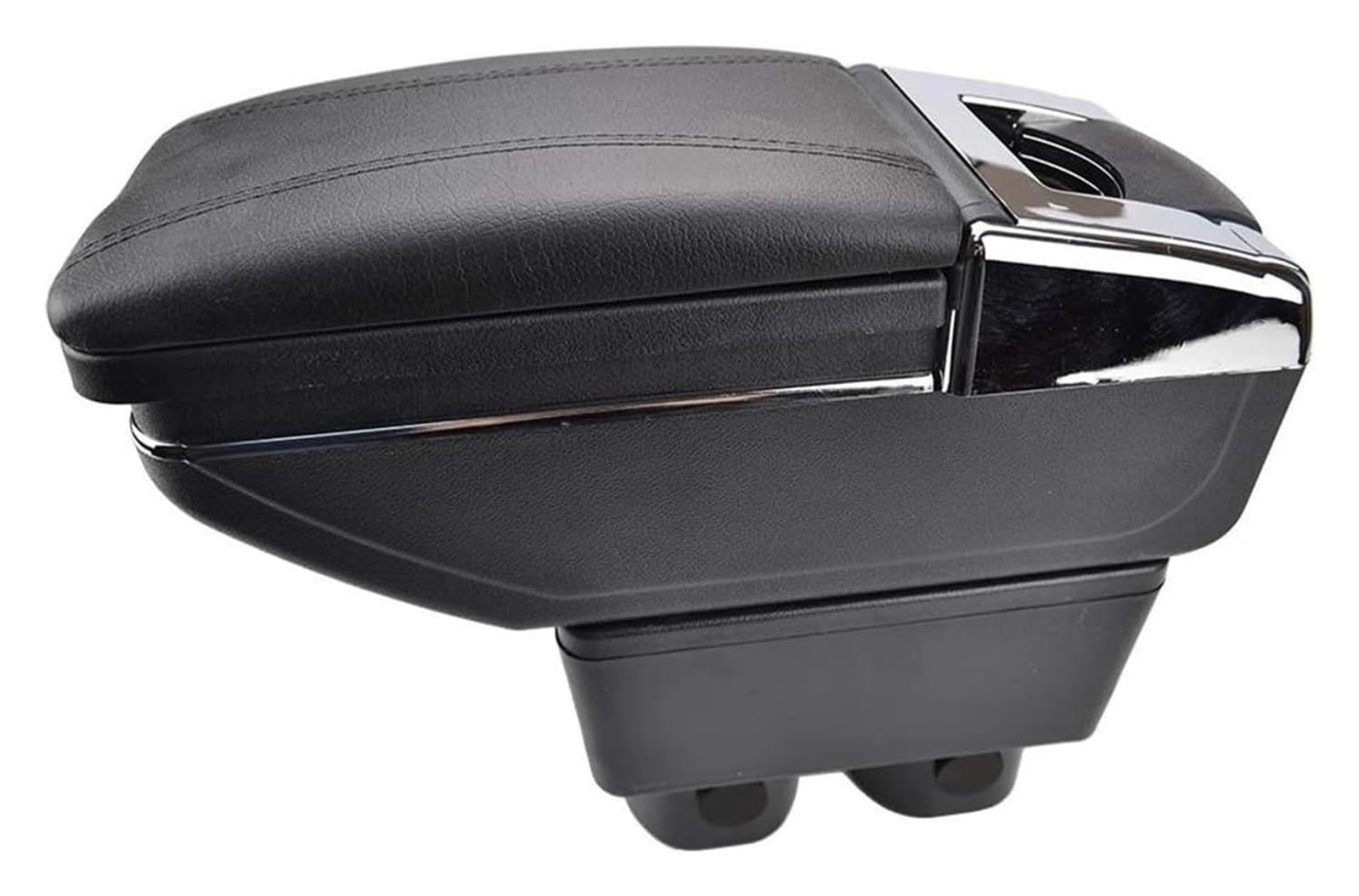 Für Versa Für Tiida Für Latio 2007-2011 Center Center Console Storage Box Für Rest Drehbare Armlehne Armlehnenbox(Black Thread) von WERKFNKBNH