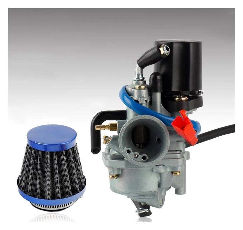 Vergasermotor Für 2 Takt 50cc 90cc JOG50 JOG90 1E40QMB 1PE40QMB 1E50QMG Für E-TON Vergaser Ersatz Vergaser Mit Luftfilter(Blue Air filter) von WERKFNKBNH