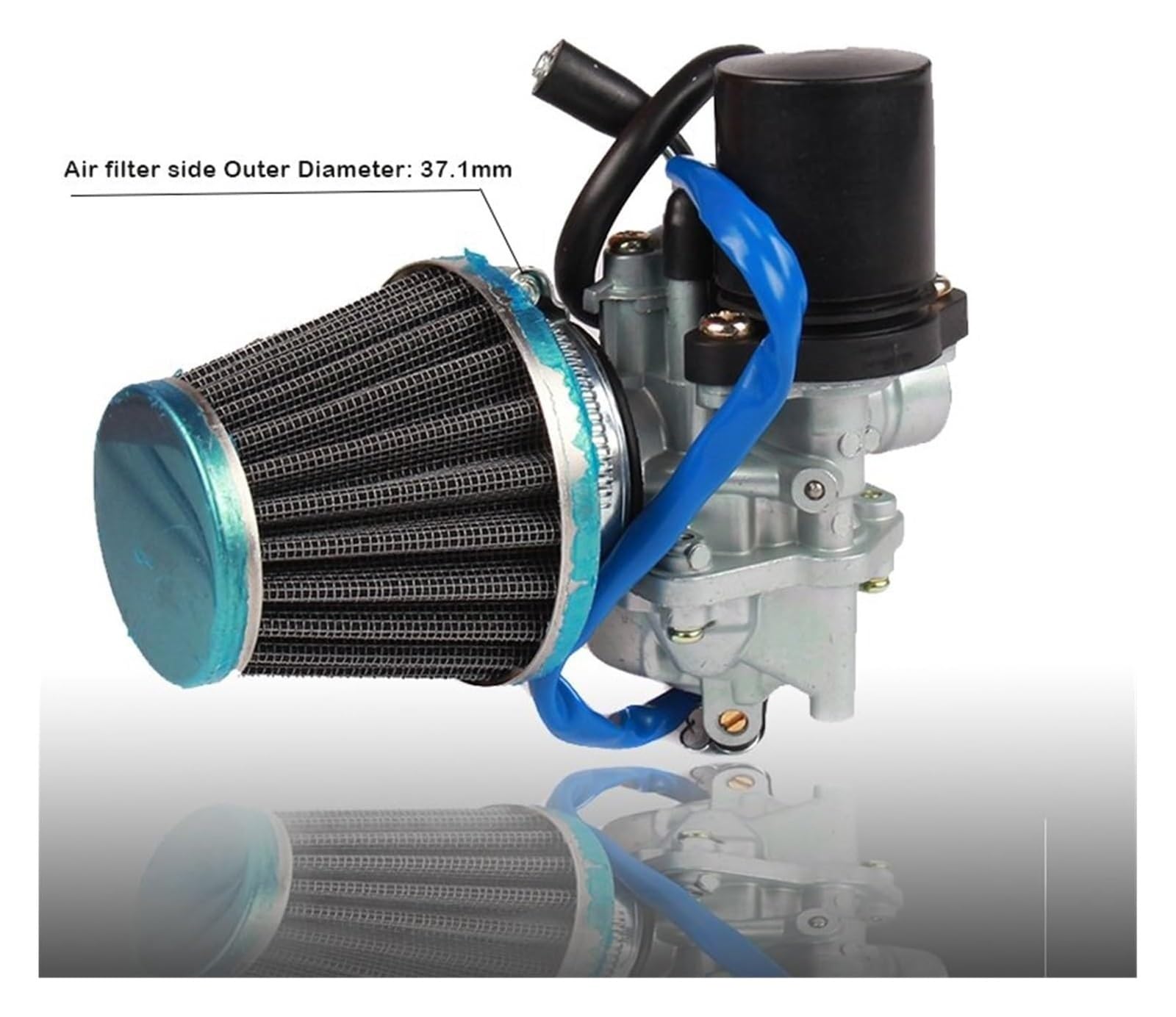 Vergasermotor Für 2-Takt 50cc 90cc Roller JOG50 JOG90 1E40QMB 1PE40QMB 1E50QMG Für E-TON Vergaser Vergaser Mit Luftfilter(Blue Air filter) von WERKFNKBNH