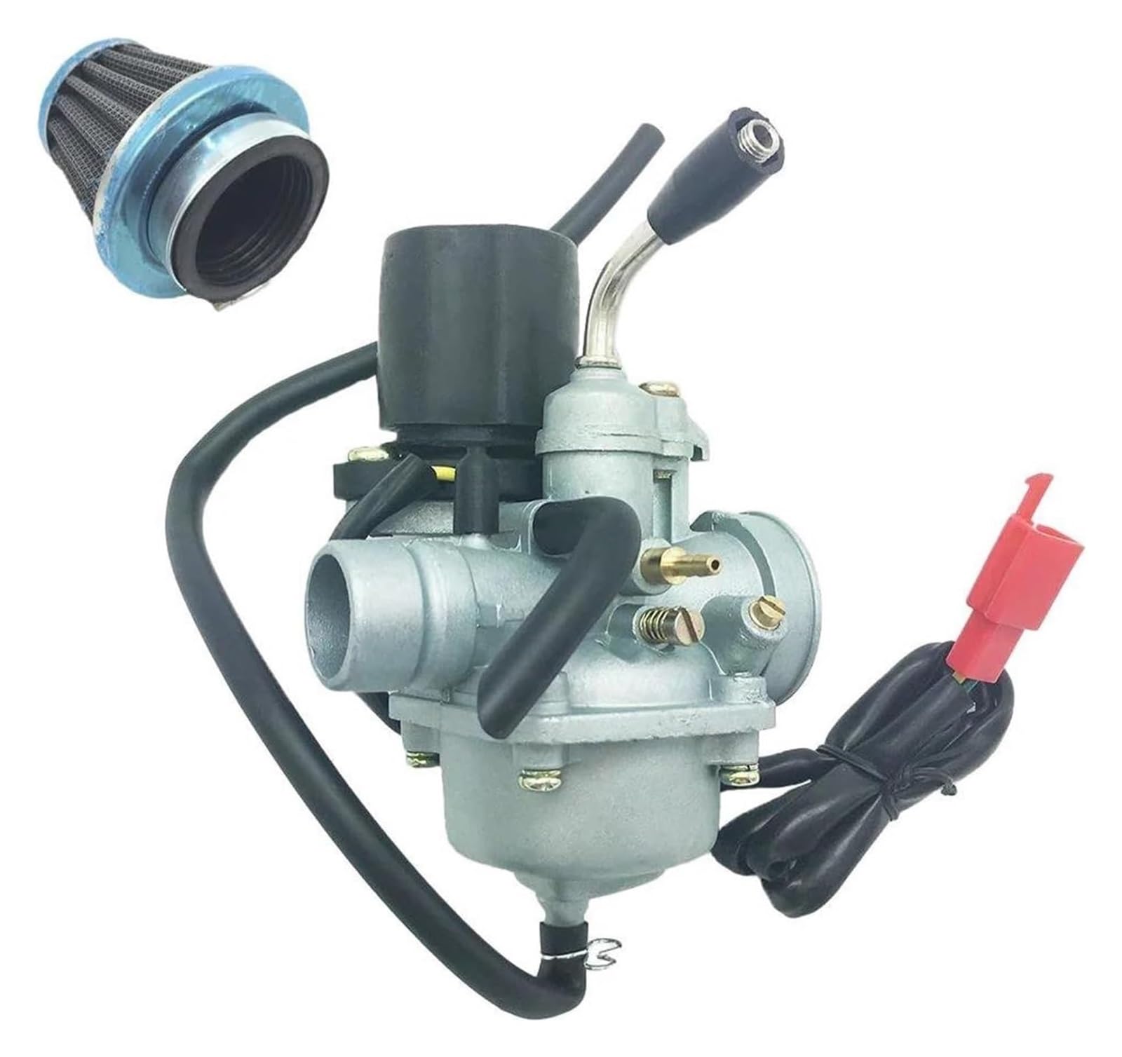 Vergasermotor Für JOG 50 90 Für MINARELLI 1E40QMB 2 Takt 50 70cc 90cc Roller Motorrad Vergaser Mit Luftfilter(With Air Filter) von WERKFNKBNH