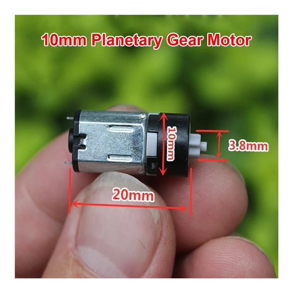 M10 Planetary Gear electronic starter DC 2V-6V 120RPM Slow Speed Gearbox Low Noise Cross Shaft for Robot/Password Lock WERQKJXCZ von WERQKJXCZ