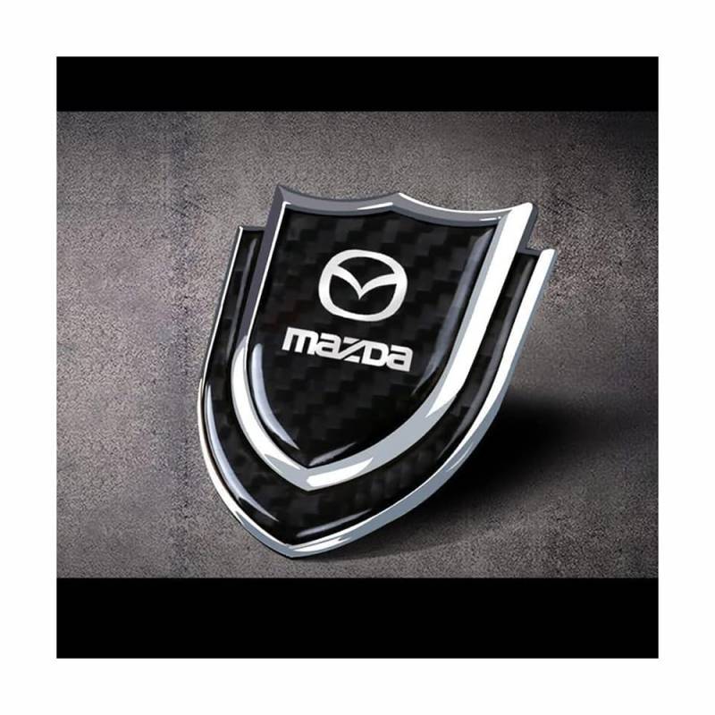 Auto Emblem Aufkleber, für Mazda Ms Speed 2 3 5 6 Mx3 Mx5 Rx7 Rx8 Cx5 Cx7 Cx9 rostfrei langlebiges Front Motorhaube Kofferraum 3D Selbstklebende Ersatz Dekoration von WERTYUV