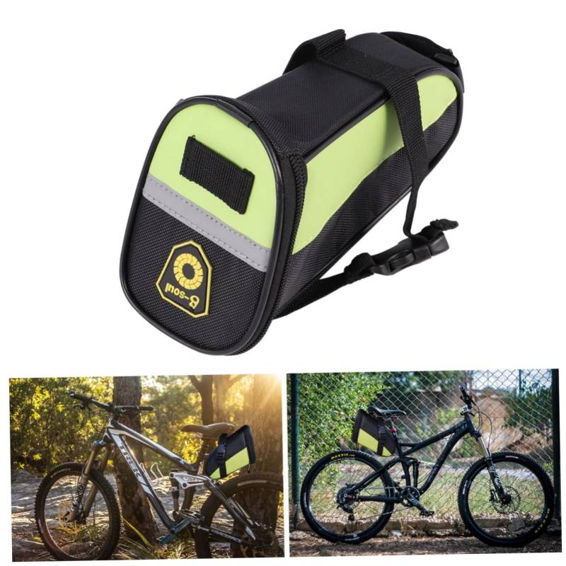 WESIEVYA 1 STK Mountainbike-satteltasche Satteltaschen Für Mountainbikes Fahrradgepäcktasche Rennrad-satteltasche Packtasche Fahrrad-Utility-Tasche Fahrrad Satteltasche Lenkertaschen Green von WESIEVYA