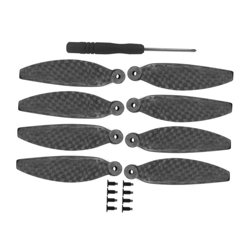 WESIEVYA 1 Satz Kohlefaser Propellerblätter Propeller Kohlefaser Uav Propeller Für Mini 2 Schwarzes Propellerzubehör Für Mini 2 von WESIEVYA