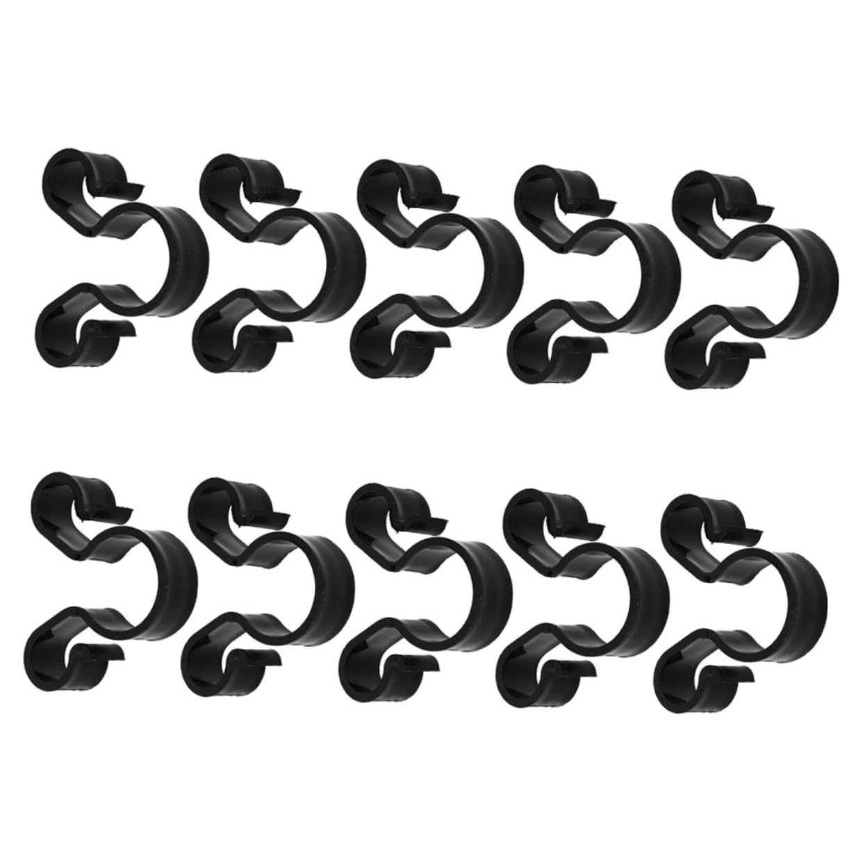 WESIEVYA 10st - -Clip Flaschenmädchen Flaschenservice Kerzen Für Kuchen Halter-Clips Kerzenhalter Für Weinflaschen Einzelflaschenhalter Dekorative Kerze Plastik Black von WESIEVYA