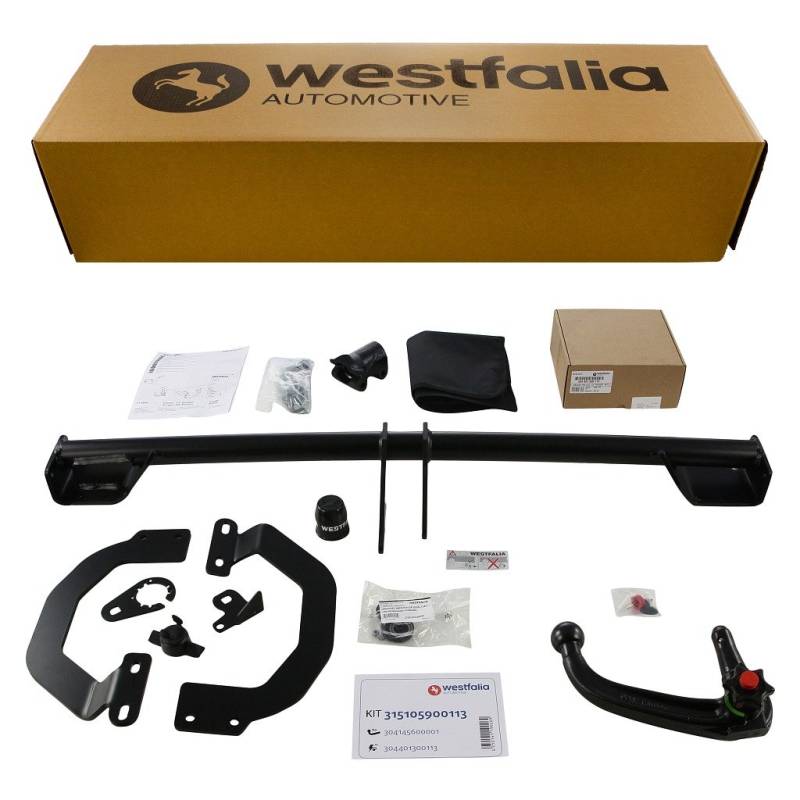 Westfalia Abnehmbare Anhängerkupplung für Peugeot 407 Kombi/sw + Limousine (BJ 04/2004-07/2008) - im Set mit 13-pol. fzg.-spez. Westfalia Elektrosatz von Westfalia Automotive