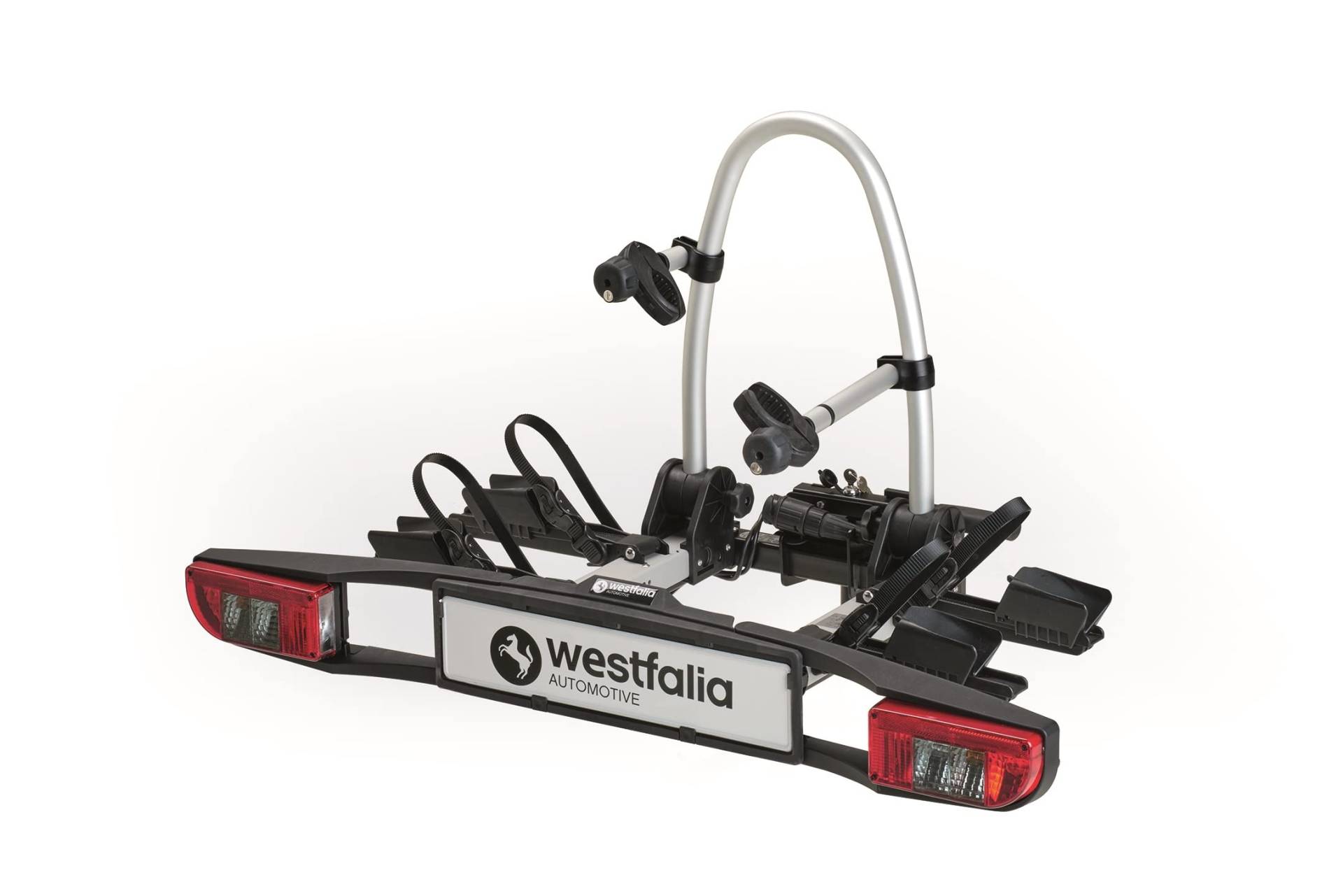 Westfalia BC 60 Fahrradträger für die Anhängerkupplung | Kupplungsträger für 2 Fahrräder | E-Bike geeignet | zusammenklappbar von Westfalia Automotive
