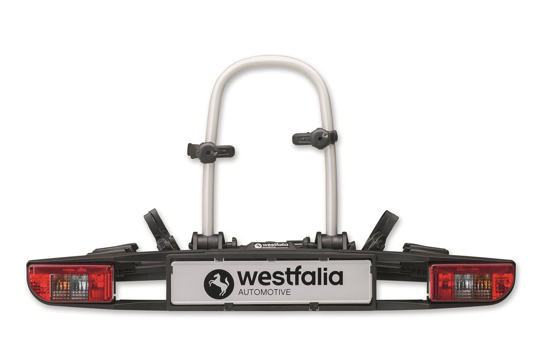 Westfalia Bikelander Classic Fahrradträger für die Anhängerkupplung | Kupplungsträger für 2 Fahrräder | E-Bike geeignet | zusammenklappbar, schwarz von WESTFALIA Automotive