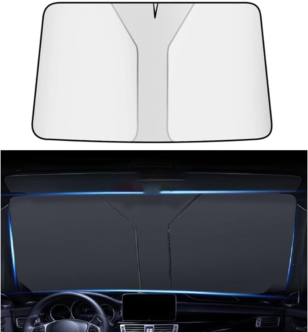 Duster Sun Protection Car Compatible with Jaguar F-PACE, Verbesserter WäRmeisolierung Einfache Lagerung Uv ZubehöR,B von WETCL