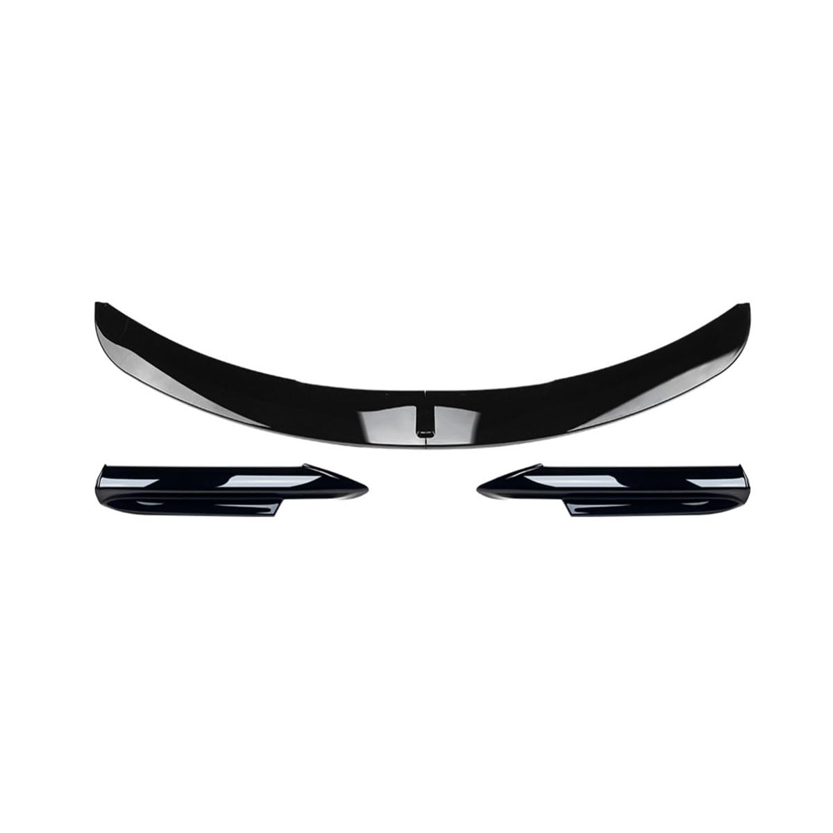 Frontstoßstange Spoiler für BMW 3 Series E90 E91 Early M-Tech 2005-2008, Front Spoiler Lippe Anti Collision Spoiler Splitter Separator Protector Auto Zubehör,A-Glossy Black von WETCL