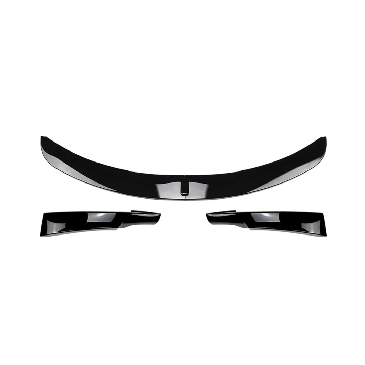 Frontstoßstange Spoiler für BMW 3 Series E90 E91 LCI M Sport 2009-2012, Front Spoiler Lippe Anti Collision Spoiler Splitter Separator Protector Auto Zubehör,A-Glossy Black von WETCL