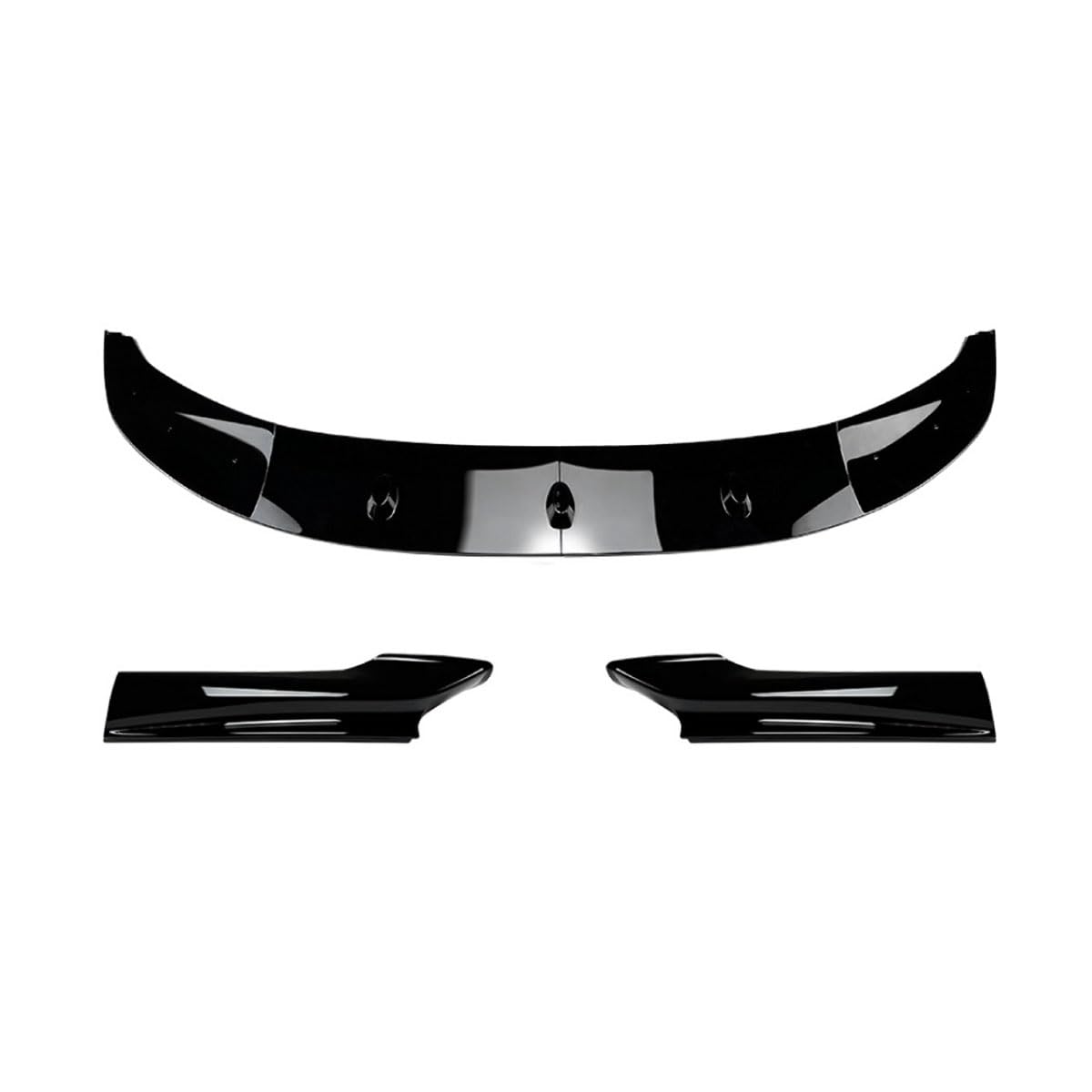 Frontstoßstange Spoiler für BMW 5 Series F10 F11 2011-2017, Front Spoiler Lippe Anti Collision Spoiler Splitter Separator Protector Auto Zubehör,A-Glossy Black von WETCL