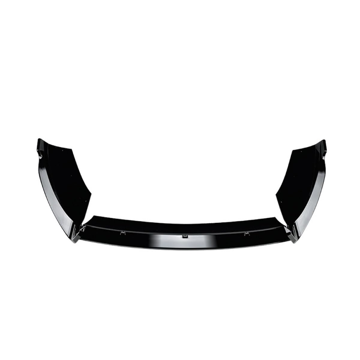 Frontstoßstange Spoiler für Ford Fiesta MK6 ST 2012-2017, Front Spoiler Lippe Anti Collision Spoiler Splitter Separator Protector Auto Zubehör,A-Glossy Black von WETCL