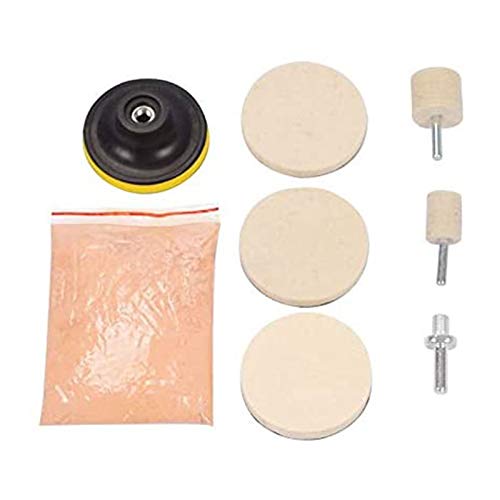 8Pcs 120G Cerium Oxid Glass Polishing Kit for Scratch Remover for Windscreen Windows Glass Cleaning Scratch von WETG