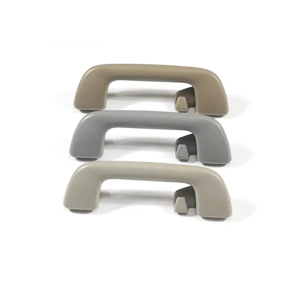 WETKUNSRUM 4-teiliger Auto-Innendach-Sicherheitsgriff, Deckenarmlehne, Handlauf, Zughand, passend for Toyota Corolla 08-13/Yaris Vios 08-13/Rav4 05-12(4Pcs Beige With Hook) von WETKUNSRUM