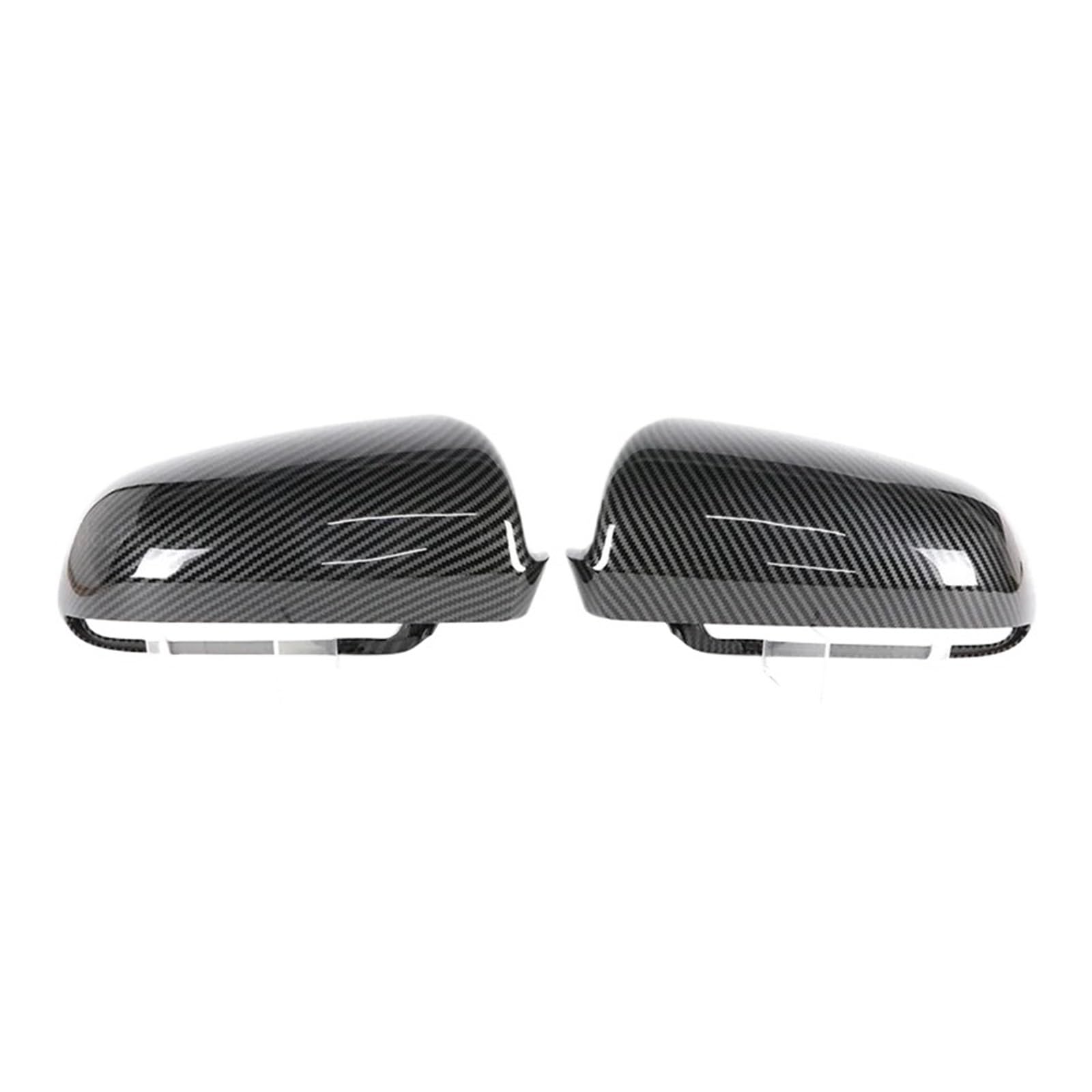 WETKUNSRUM Außenspiegelkappen for den Rückspiegel, passend for Audi A3 S3 8P 05–08, A4 S4 B6 B7 8E 8H 02–09, A6 S6 C6 4F Seitenspiegelkappen(1 pair Carbon look) von WETKUNSRUM